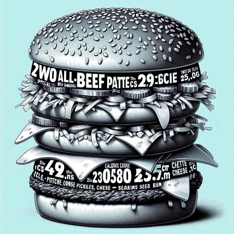 How Many Calories In A Mcdonaldʼs Big Mac