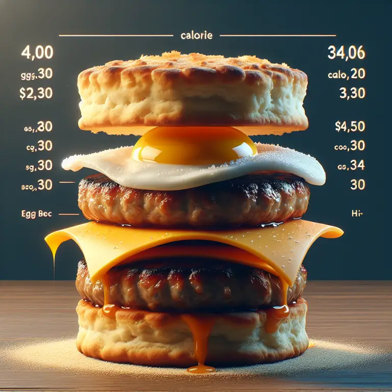 Calories In A Mcdonaldʼs Sausage Egg And Cheese Biscuit