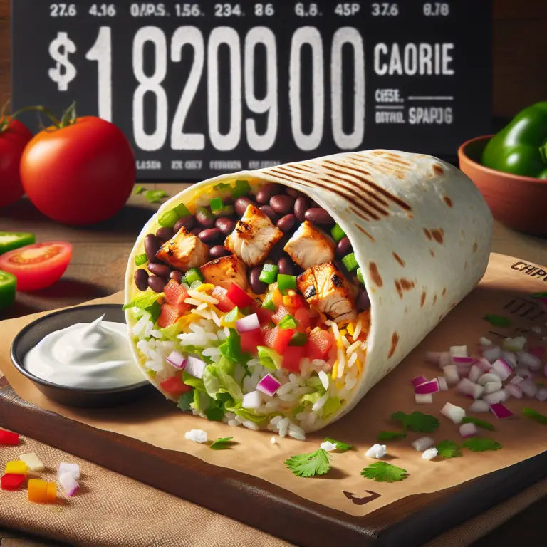 Chipotle Burrito Wrap Calories