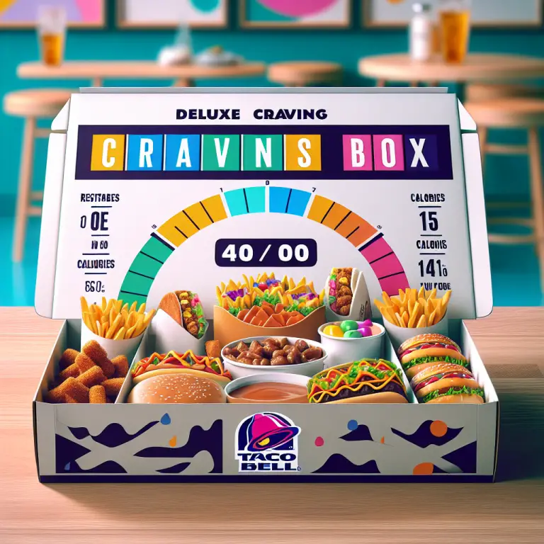 Taco Bell Deluxe Cravings Box Calories