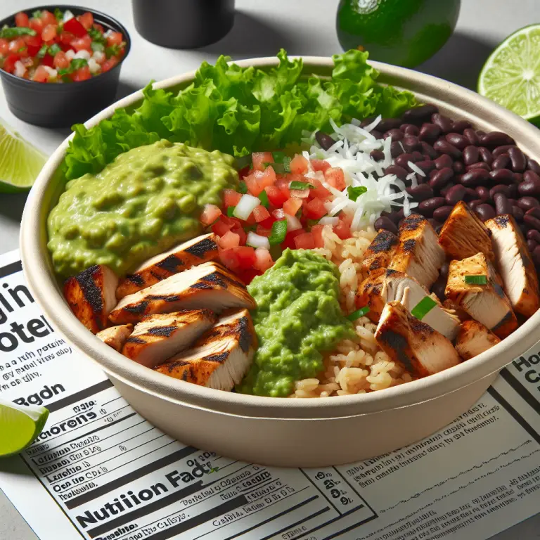 Chipotle High Protein Bowl Calories