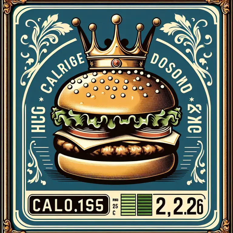 Burger King Hamburger Calories