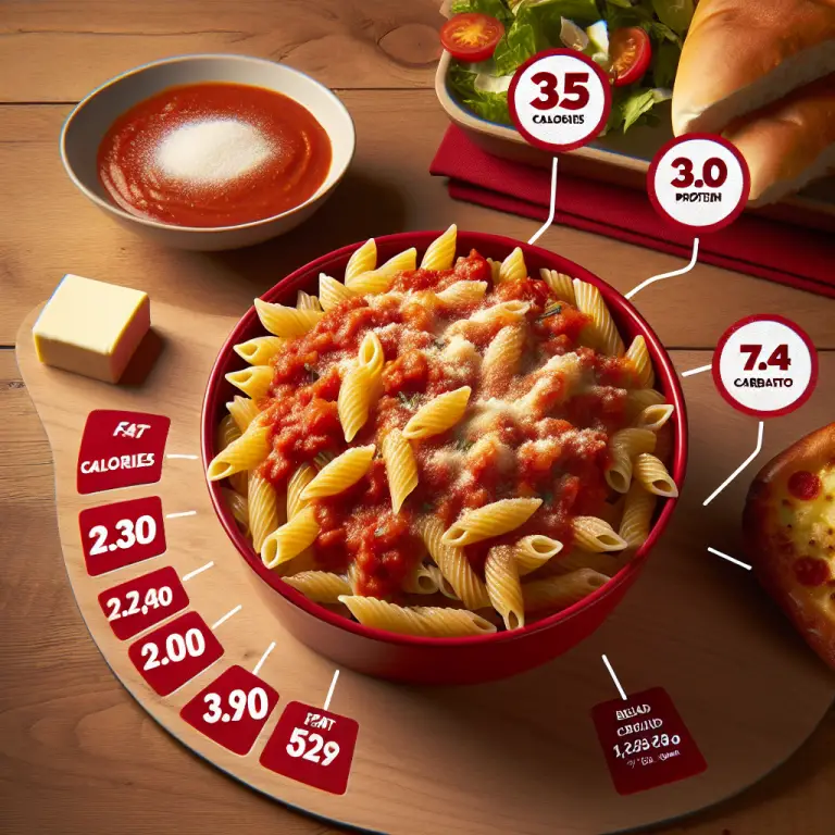 Pizza Hut Pasta Calories