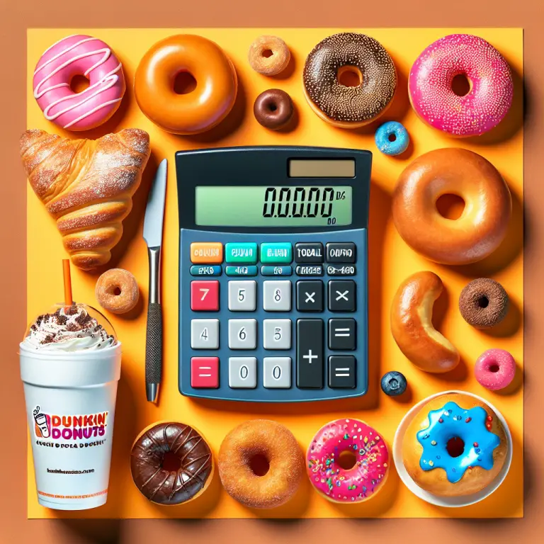 Dunkin Donuts Calories Calculator