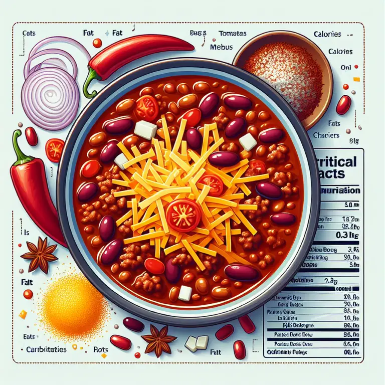 WendyʼS Chili Nutrition